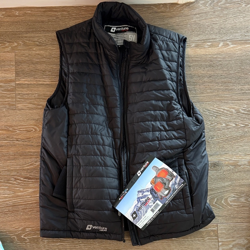NWT- Venture Heat Marmot Black Quilted Vest (Medium)